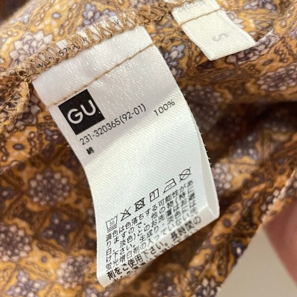 GU JAPAN PRINTED FLORAL PEASANT BLOUSE - Picture 6 of 10